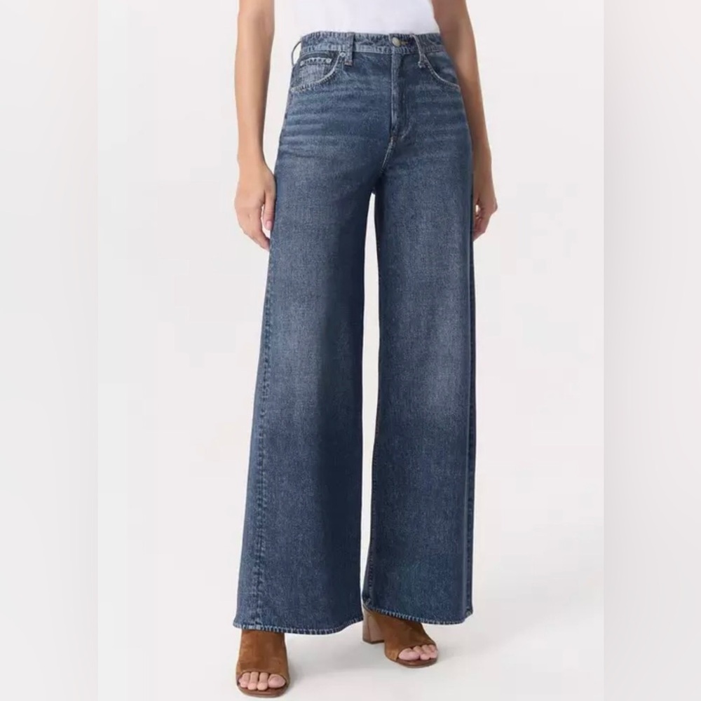 RAG & BONE Cotton Terry Wide Leg Pants